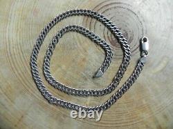 Sterling Silver Cuban Link Chain Necklace 20 made in Italy by Az