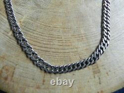 Sterling Silver Cuban Link Chain Necklace 20 made in Italy by Az