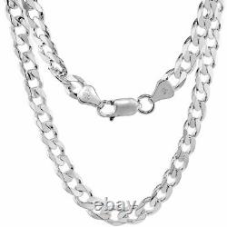 Sterling Silver Cuban Link Chain Necklaces 1mm 8mm Made in Italy Nickel Free