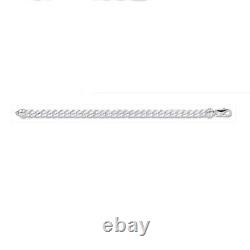 Sterling Silver Curb Bracelet mens Gents British Made Hallmarked