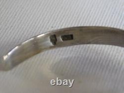 Sterling Silver Detailed Cuff Bracelet Adjustable Made in India