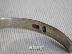 Sterling Silver Detailed Cuff Bracelet Adjustable Made in India