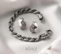 Sterling Silver Earrings/Made In Italy Albert M