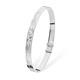 Sterling Silver Engraved Bangle Expandable British Made Hallmarked Brand New