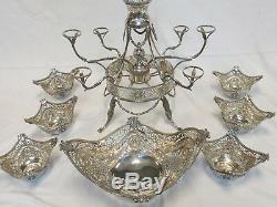 Sterling Silver Epergne. Hand Made. Asprey London. Stunning. 7 Large Baskets