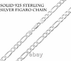 Sterling Silver FIGARO Chain Made In Italy, 925 SOLID Silver Chain