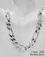Sterling Silver Figaro Link Chain Necklace or Bracelet, 925 Italy Made