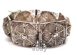 Sterling Silver Filigree Bracelet Made in Palestine