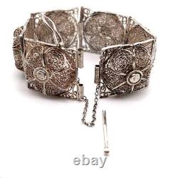 Sterling Silver Filigree Bracelet Made in Palestine