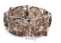 Sterling Silver Filigree Bracelet Made in Palestine
