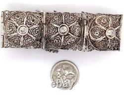 Sterling Silver Filigree Bracelet Made in Palestine