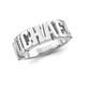 Sterling Silver Gents Hand Made ANY NAME Ring Fonts may Vary