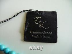 Sterling Silver Genuine Stone Boho Chic Made In Israel Necklace