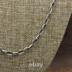 Sterling Silver Hand-Made Link Chain Necklace
