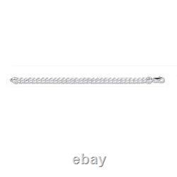 Sterling Silver Heavy Curb Bracelet Gents Mens Hallmarked British Made