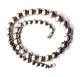 Sterling Silver Heavy Large Hand Made Bead Necklace 10-18mm Graduated 24 125g