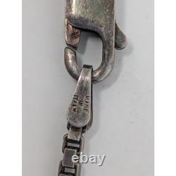 Sterling Silver Herringbone Box Chain Necklace Set Made In Italy 925
