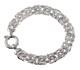Sterling Silver Hollow Byzantine Bracelet 7.25 Inch Long Made in Italy