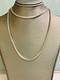 Sterling Silver Italy Made Box Chain Necklace 23.5g 22'