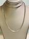 Sterling Silver Italy Made Box Chain Necklace 29.2g 22'