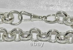 Sterling Silver Ladies Belcher Bracelet 8.5 Inch Uk Made Solid 925 Silver