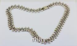 Sterling Silver Loop and Bail Design Necklace 16 (made in Denmark)