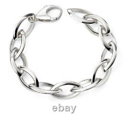 Sterling Silver Marquise Bracelet British Made 925 Hallmarked Brand New Boxed