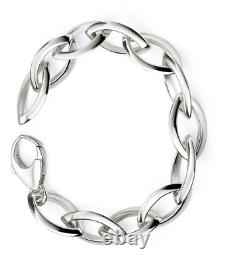 Sterling Silver Marquise Bracelet British Made 925 Hallmarked Brand New Boxed