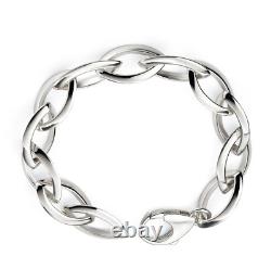 Sterling Silver Marquise Bracelet British Made 925 Hallmarked Brand New Boxed