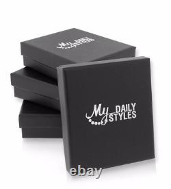 Sterling Silver Mens Figaro Link Chain Necklace Bracelet Set Made in Italy