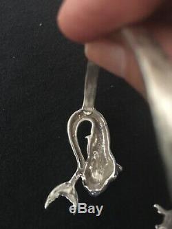 Sterling Silver Mermaid Bracelet Artisan Made One Of A Kind Adjustable Special