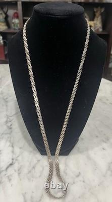 Sterling Silver Milor 28 Grams Italian Made Chain Necklace 30.25 Estate Sale