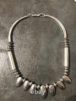 Sterling Silver NAVAJO PEARLS JACK TOM Native Southwestern CUSTOM MADE Necklace