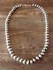 Sterling Silver Navajo Pearl 20 Hand Made Necklace by Jan Mariano