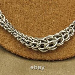 Sterling Silver Necklace Made from Graduated O Rings