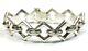 Sterling Silver Odd Diamond Link Bracelet 7 Inches Made in Italy