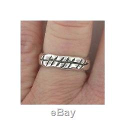 Sterling Silver Ogham Ring GRA Love Gaelic Irish Made Size 6