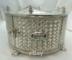 Sterling Silver Passover Seder Kaarah 3 Tiered with Doors 2148g Made By Hadad