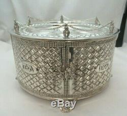 Sterling Silver Passover Seder Kaarah 3 Tiered with Doors 2148g Made By Hadad