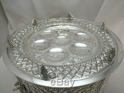 Sterling Silver Passover Seder Kaarah 3 Tiered with Doors 2148g Made By Hadad