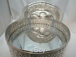 Sterling Silver Passover Seder Kaarah 3 Tiered with Doors 2148g Made By Hadad