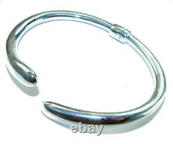 Sterling Silver Pearl Bracelet 925 Italy Made Handcrafted Statement 15.20g