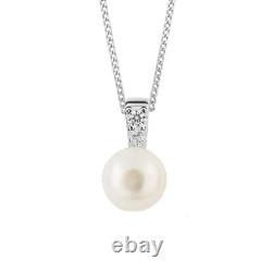Sterling Silver Pearl Pendant 925 Hallmarked British Made All Chain Lengths