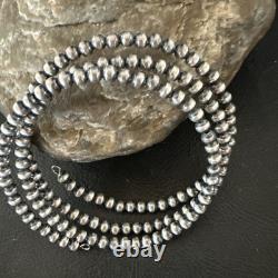 Sterling Silver Pearls 4mm Beads Stainless Steel Wire Wrap Bracelet 90413