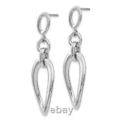 Sterling Silver Polished Post Dangle Earrings