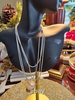 Sterling Silver Popcorn Link Chain, Made in Italy, 60