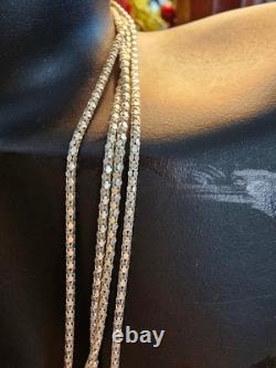 Sterling Silver Popcorn Link Chain, Made in Italy, 60
