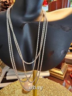 Sterling Silver Popcorn Link Chain, Made in Italy, 60