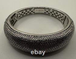 Sterling Silver & Rhodium Ti Sento Bangle Bracelet Made In Italy