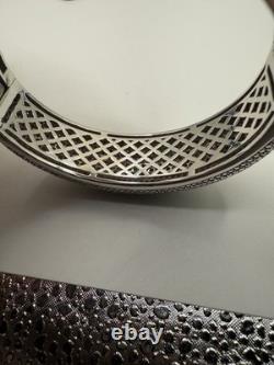 Sterling Silver & Rhodium Ti Sento Bangle Bracelet Made In Italy